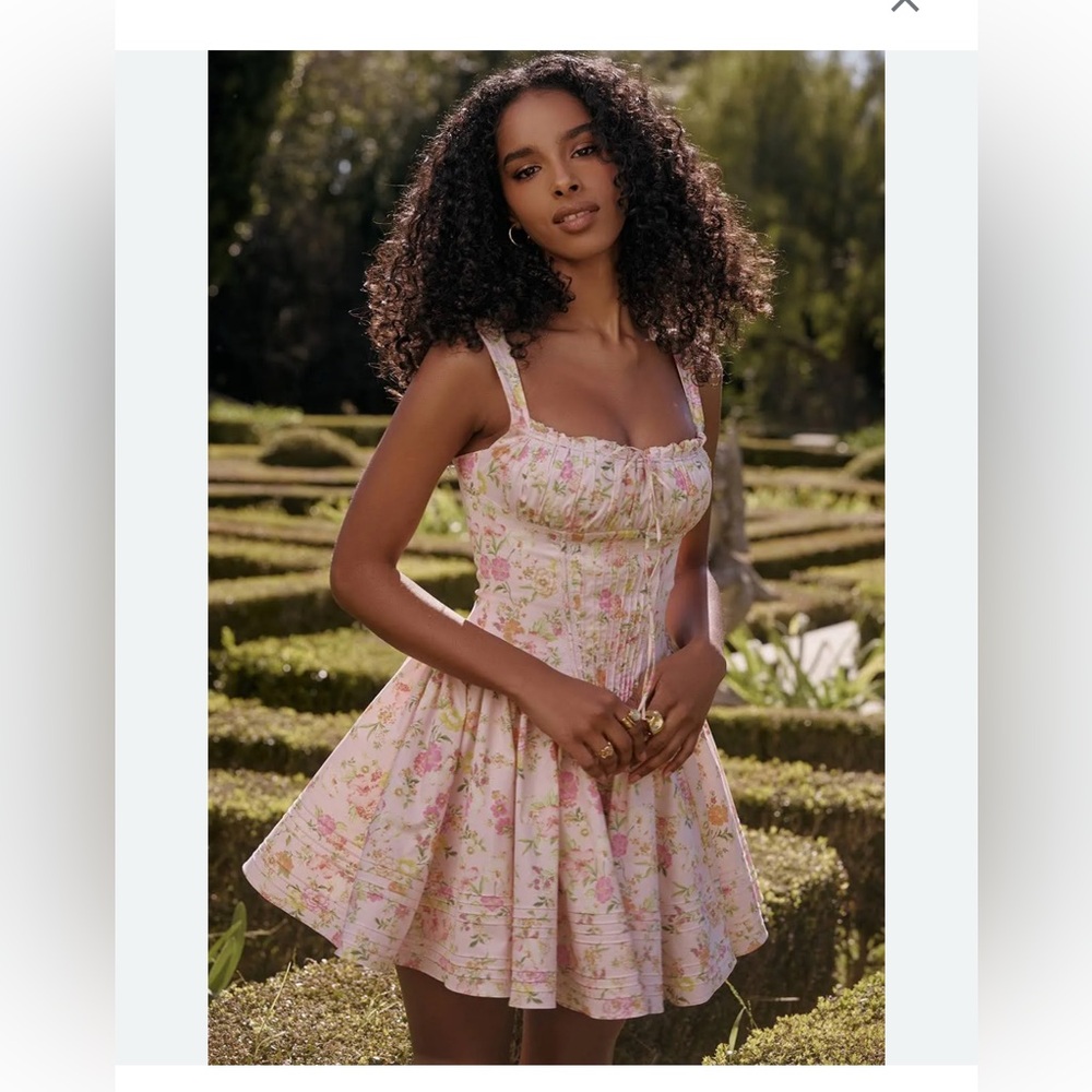 House of CB Floral Pink Mini Dress NWT